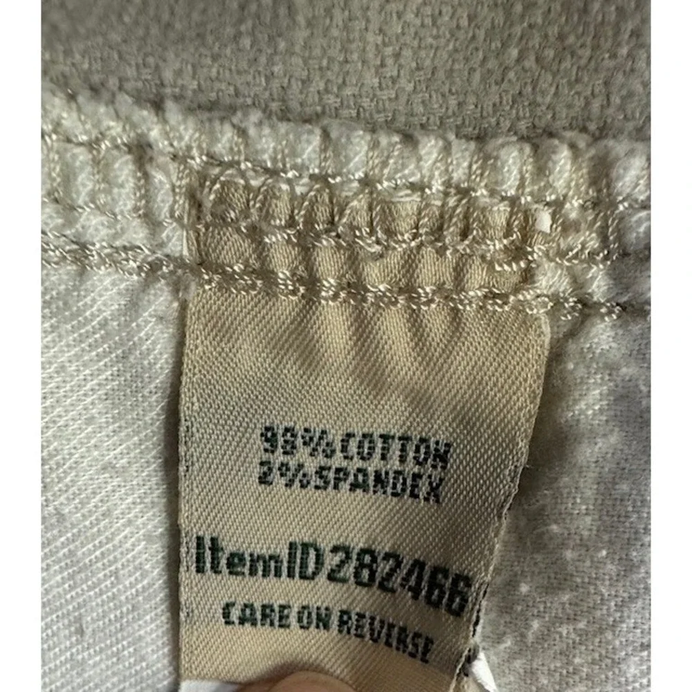 LL Bean Cargo Pants Womens 14 PET Khaki Classic Fit Elastic Waist 282466 Utility